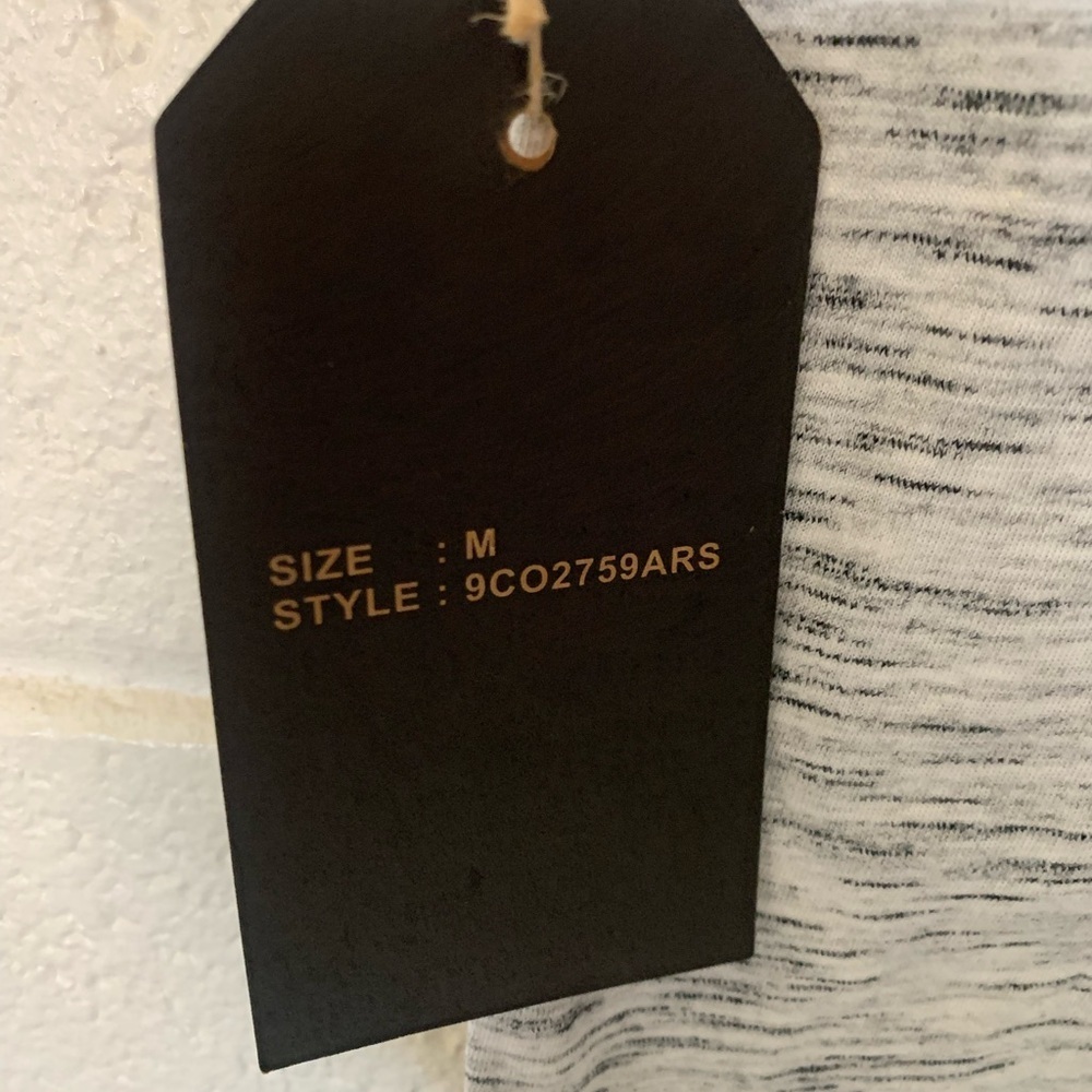 Gray and Teal Short Sleeve Henley Shirt - Picture 3 of 6